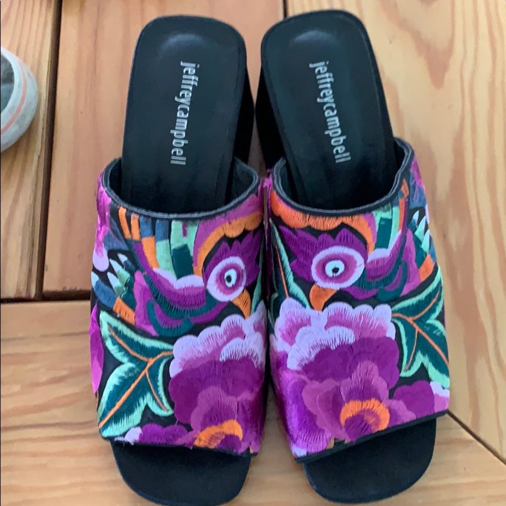 Jeffrey Campbell Floral Embroider Sandal